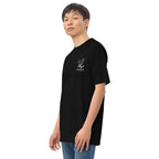 T-shirt brodé en coton épais GUSTATORY Originals Crise de la Durabilité