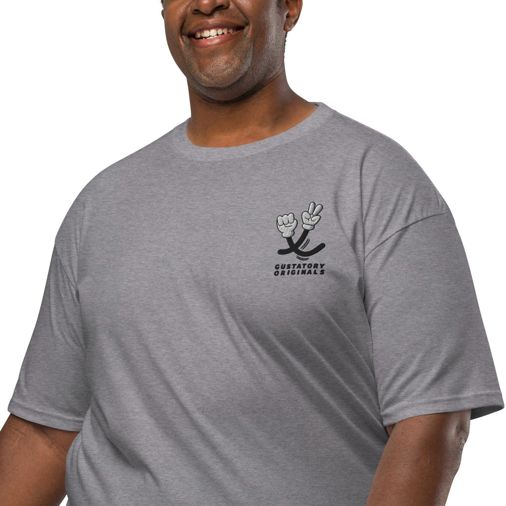 T-shirt brodé en coton épais GUSTATORY Originals Crise de la Durabilité