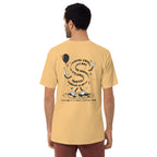T-shirt brodé en coton épais GUSTATORY Originals Crise de la Durabilité