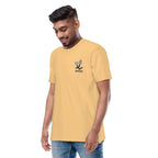 T-shirt brodé en coton épais GUSTATORY Originals Crise de la Durabilité