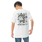T-shirt GUSTATORY Originals Have A Nice Day en coton épais brodé