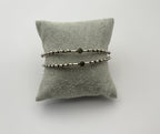 Labradorite/Turquoise/Moonstone Beaded Brass Bangles.
