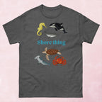 Shore thing hand drawn sea creature graphic unisex tshirt