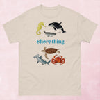 Shore thing hand drawn sea creature graphic unisex tshirt