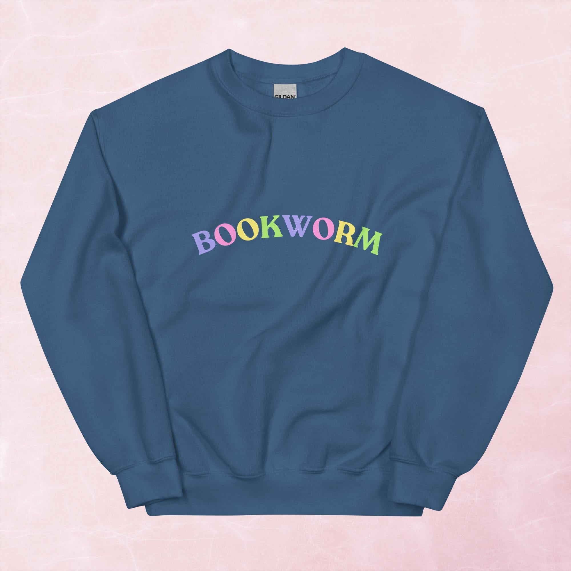 Cool book fan book worm letter unisex graphic sweatshirt