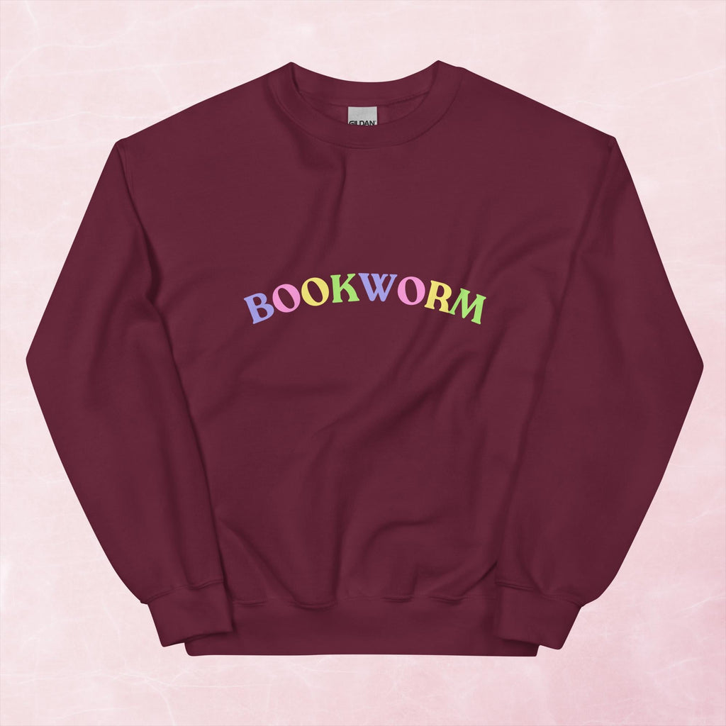 Cool book fan book worm letter unisex graphic sweatshirt