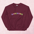 Cool book fan book worm letter unisex graphic sweatshirt