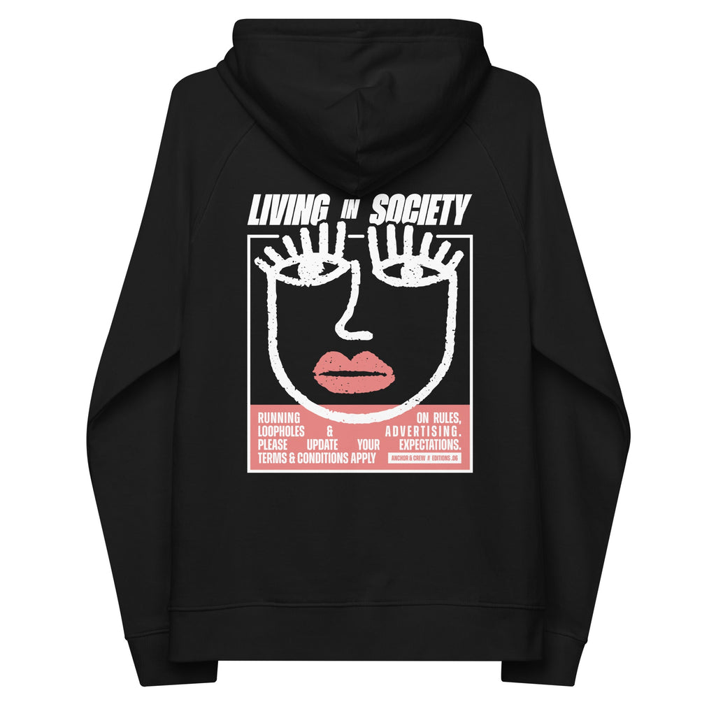 06 Living In Society EDITIONS Sweat à capuche en coton biologique