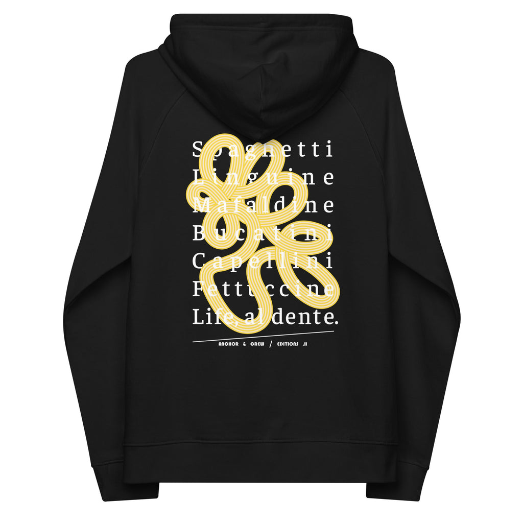 Sweat à capuche en coton biologique 11 Life, Al Dente EDITIONS