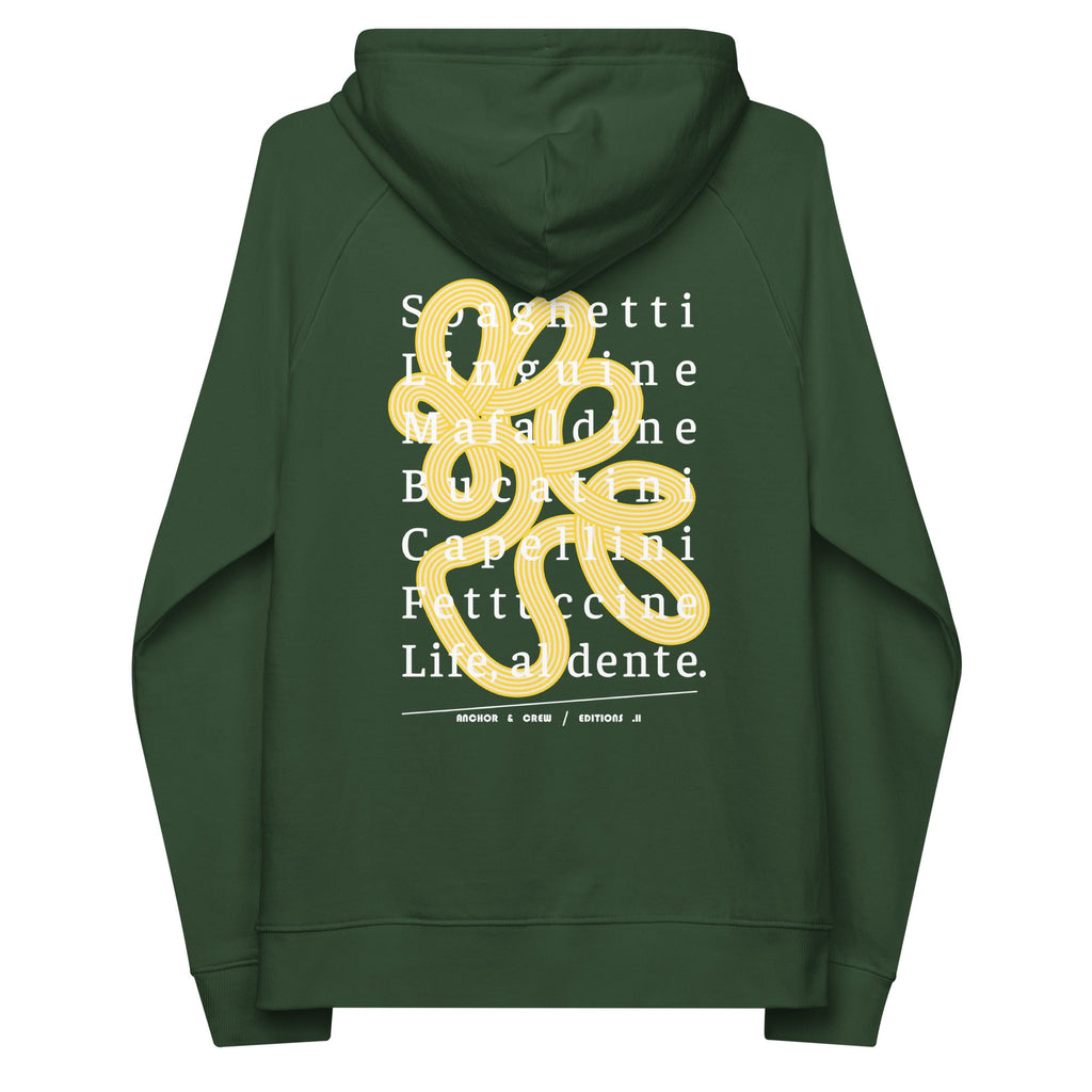 Sweat à capuche en coton biologique 11 Life, Al Dente EDITIONS