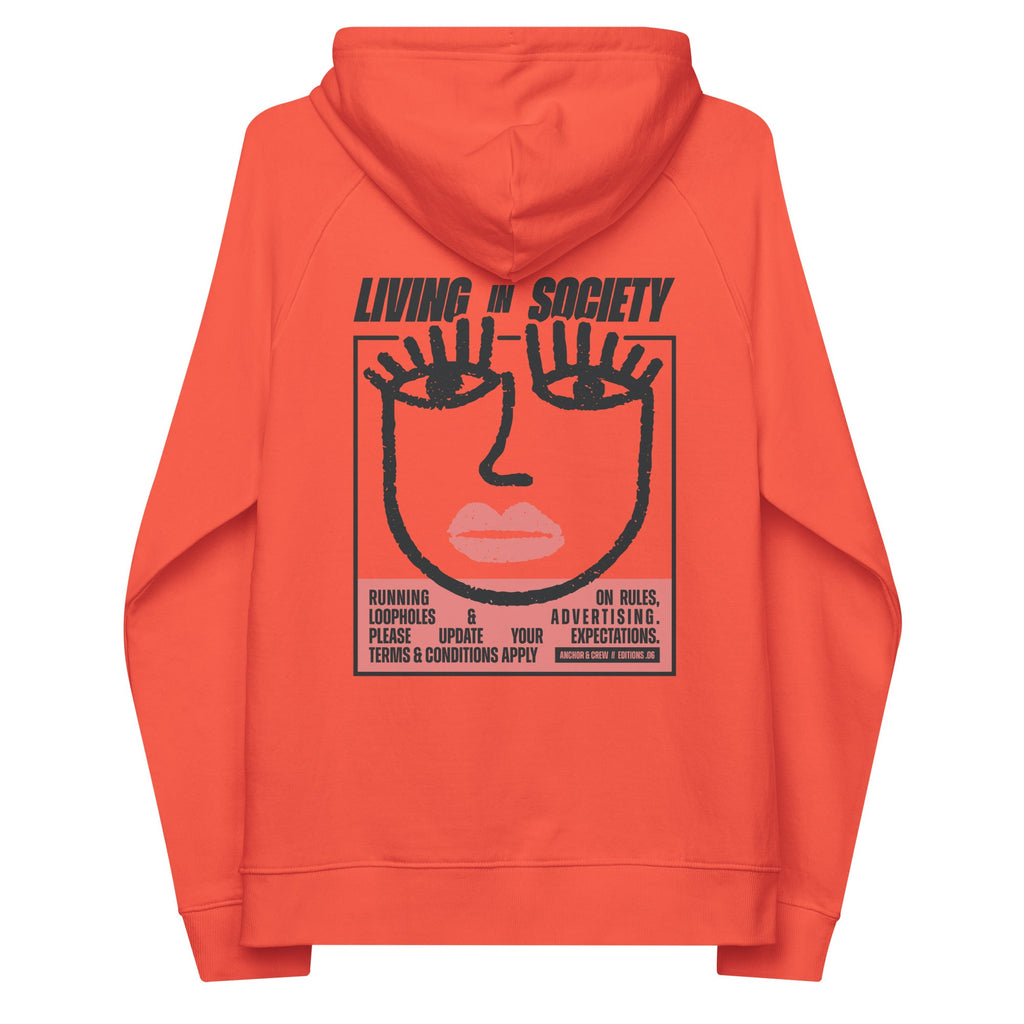 06 Living In Society EDITIONS Sweat à capuche en coton biologique