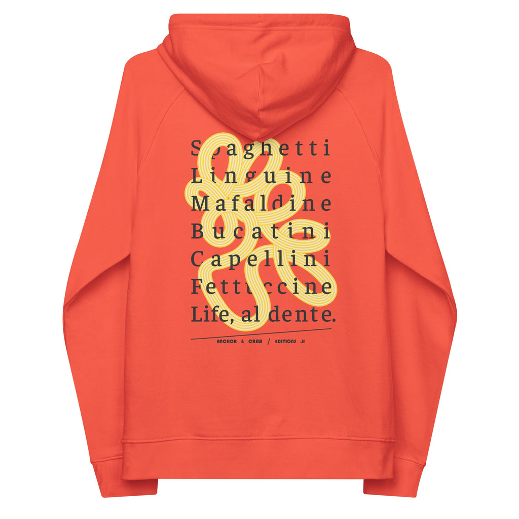 Sweat à capuche en coton biologique 11 Life, Al Dente EDITIONS