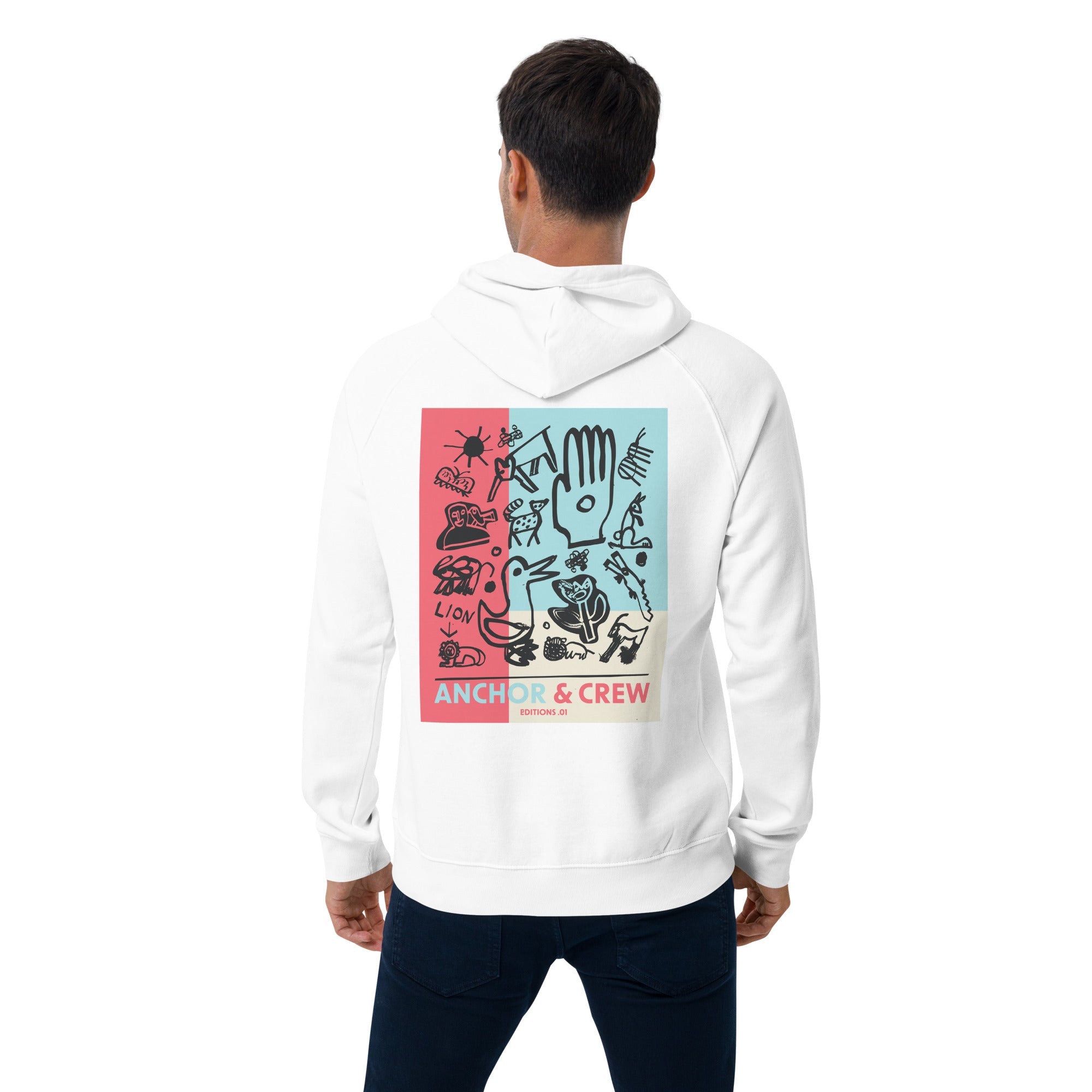 01 Moon Safari EDITIONS Sweat à capuche en coton biologique