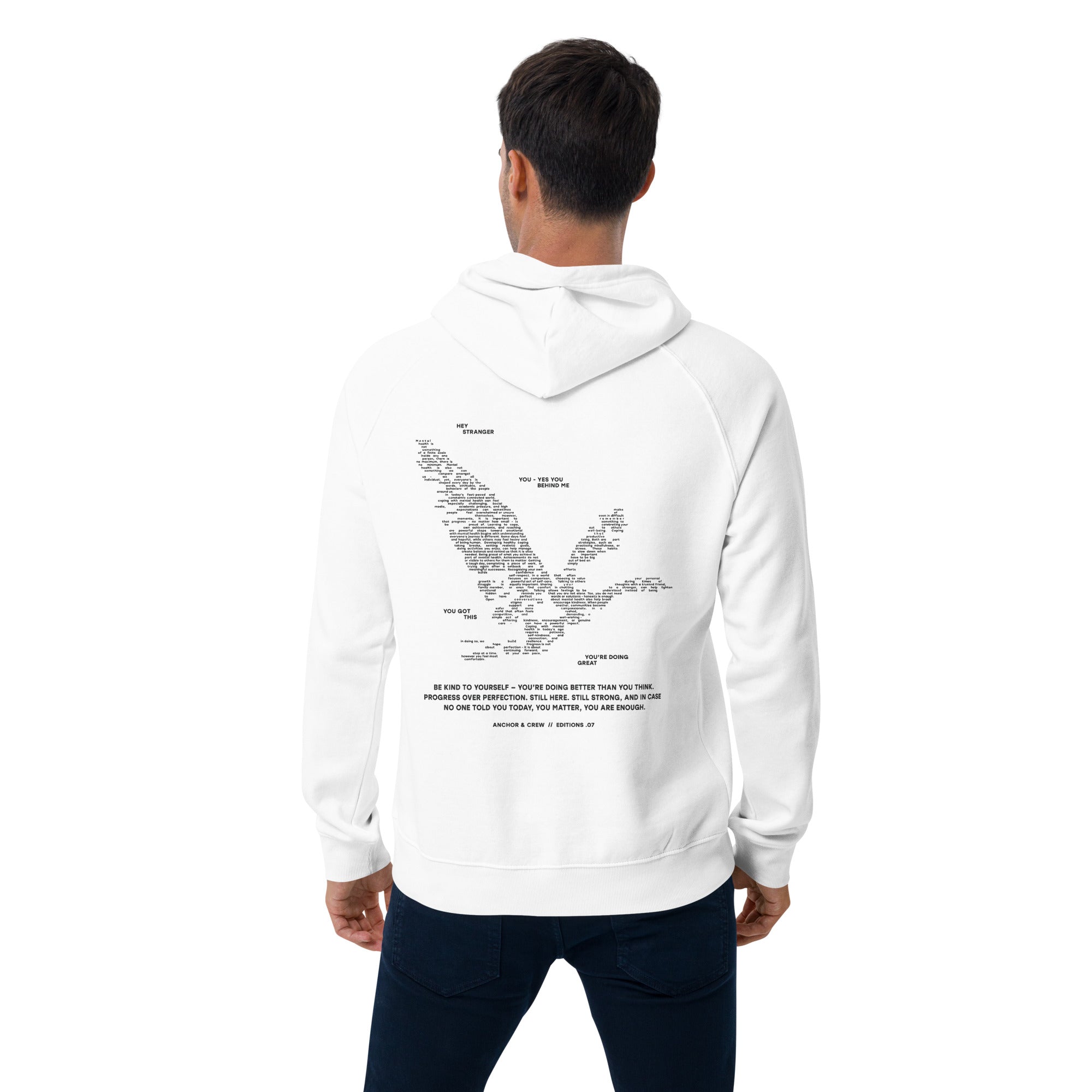 07 You Are Enough x Éditions Mental Health Hoodie en Coton Bio