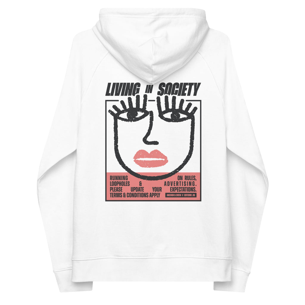 06 Living In Society EDITIONS Sweat à capuche en coton biologique