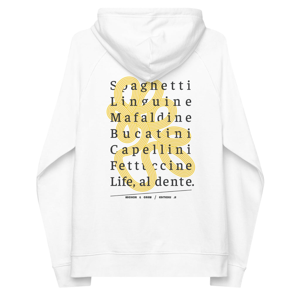 Sweat à capuche en coton biologique 11 Life, Al Dente EDITIONS