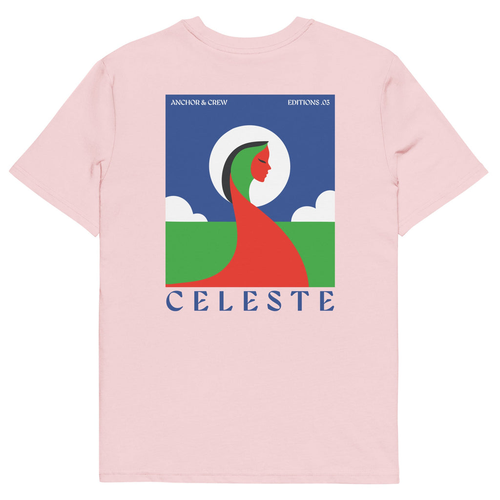 T-shirt en coton biologique 03 Celeste EDITIONS