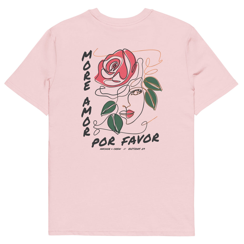 09 T-shirt en Coton Bio More Amor Por Favor EDITIONS