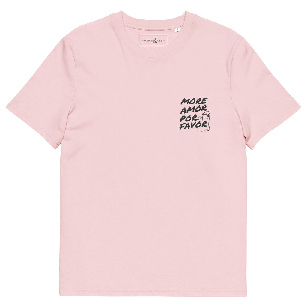 09 T-shirt en Coton Bio More Amor Por Favor EDITIONS