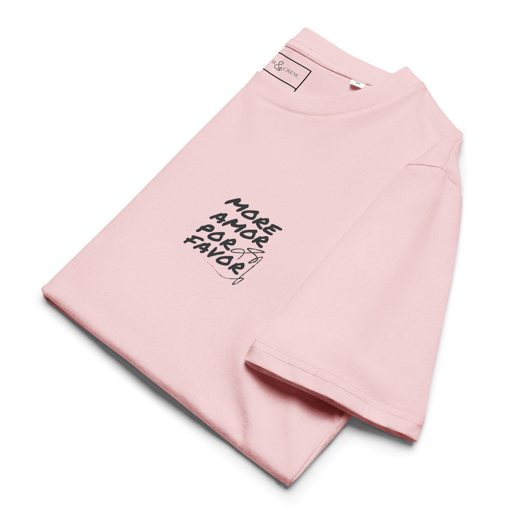 09 T-shirt en Coton Bio More Amor Por Favor EDITIONS