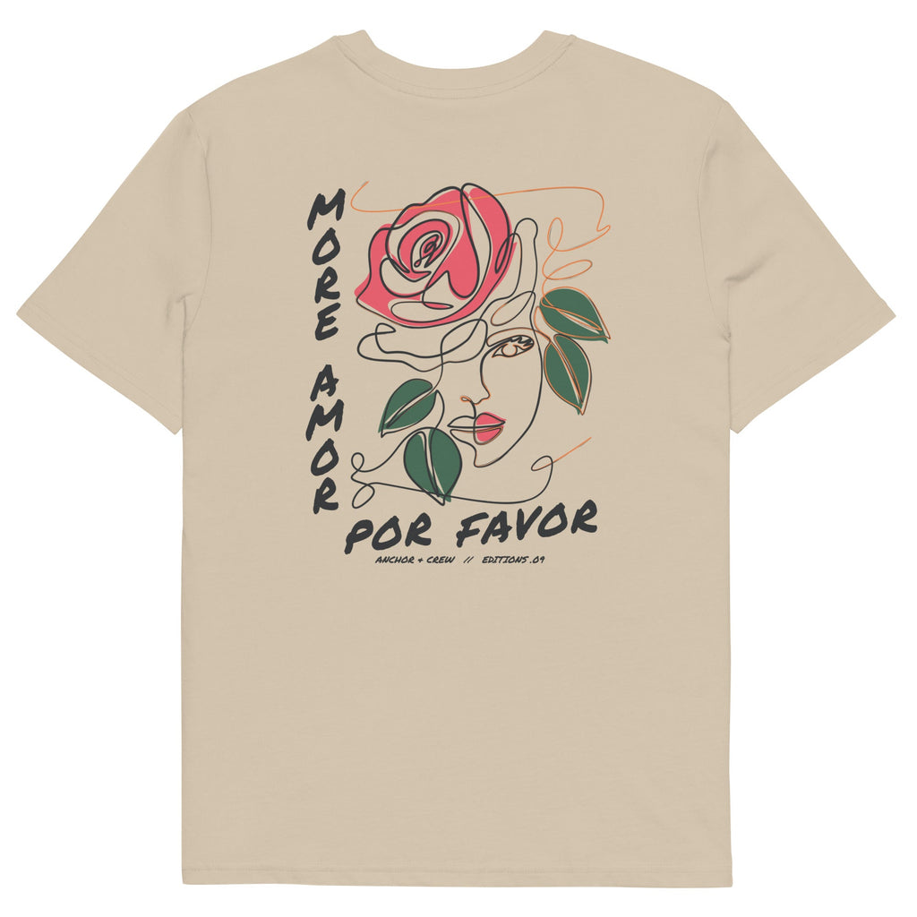 09 T-shirt en Coton Bio More Amor Por Favor EDITIONS