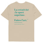 T-shirt en coton biologique Make Art Creative Standard