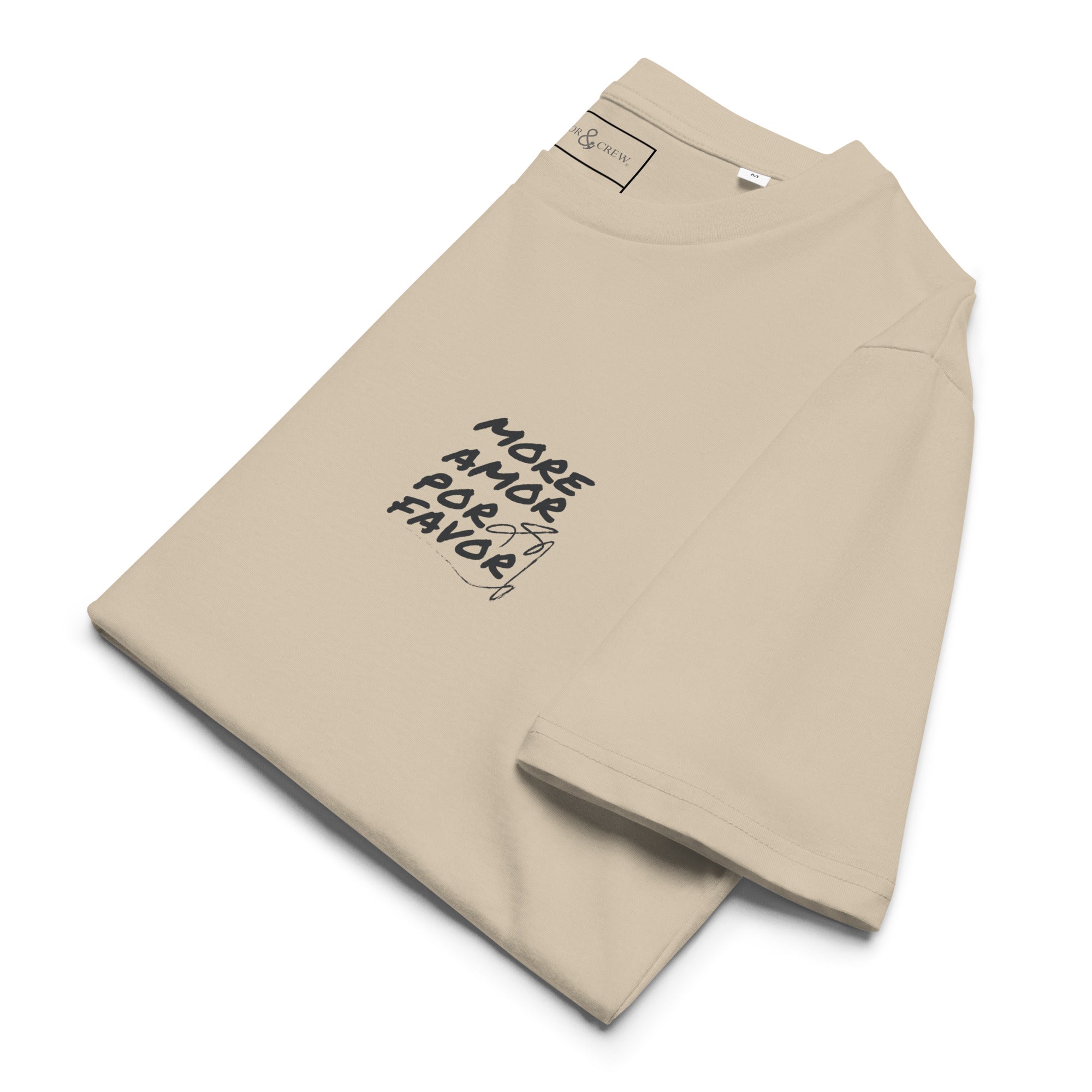 09 T-shirt en Coton Bio More Amor Por Favor EDITIONS