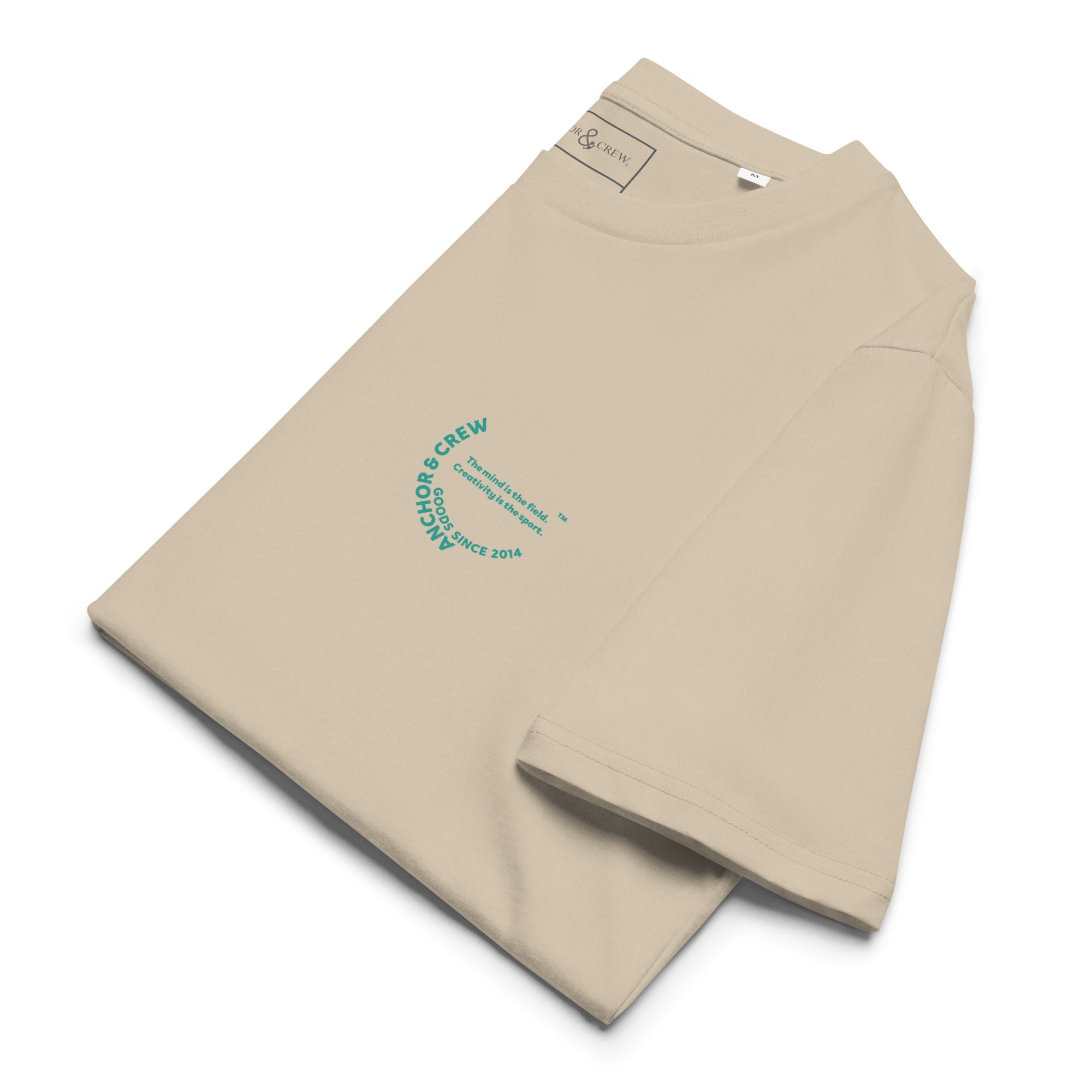 Le t-shirt en coton bio « La créativité est un sport » de Creative Standard
