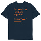 T-shirt en coton biologique Make Art Creative Standard