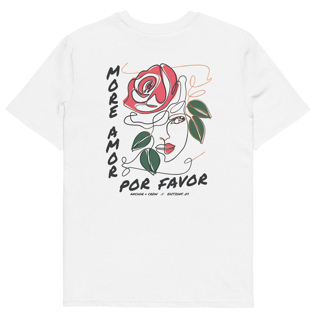 09 T-shirt en Coton Bio More Amor Por Favor EDITIONS