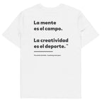 Le t-shirt en coton bio « La créativité est un sport » de Creative Standard