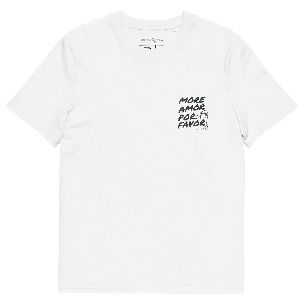 09 T-shirt en Coton Bio More Amor Por Favor EDITIONS