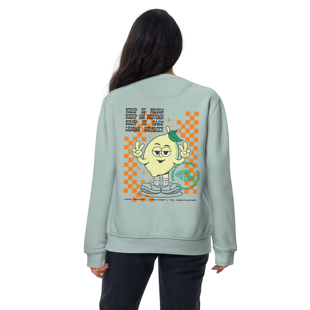 Sweat-shirt en coton biologique Lemon Fresh Dial-A-Local