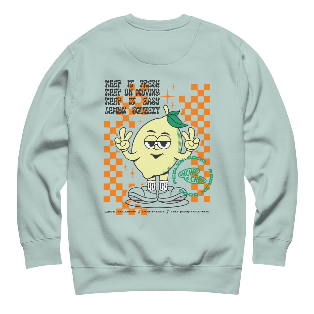 Sweat-shirt en coton biologique Lemon Fresh Dial-A-Local
