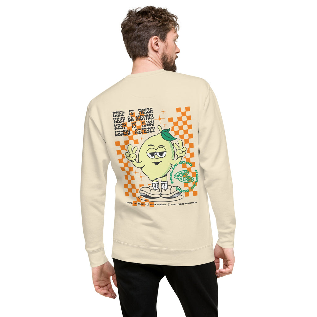 Sweat-shirt en coton biologique Lemon Fresh Dial-A-Local