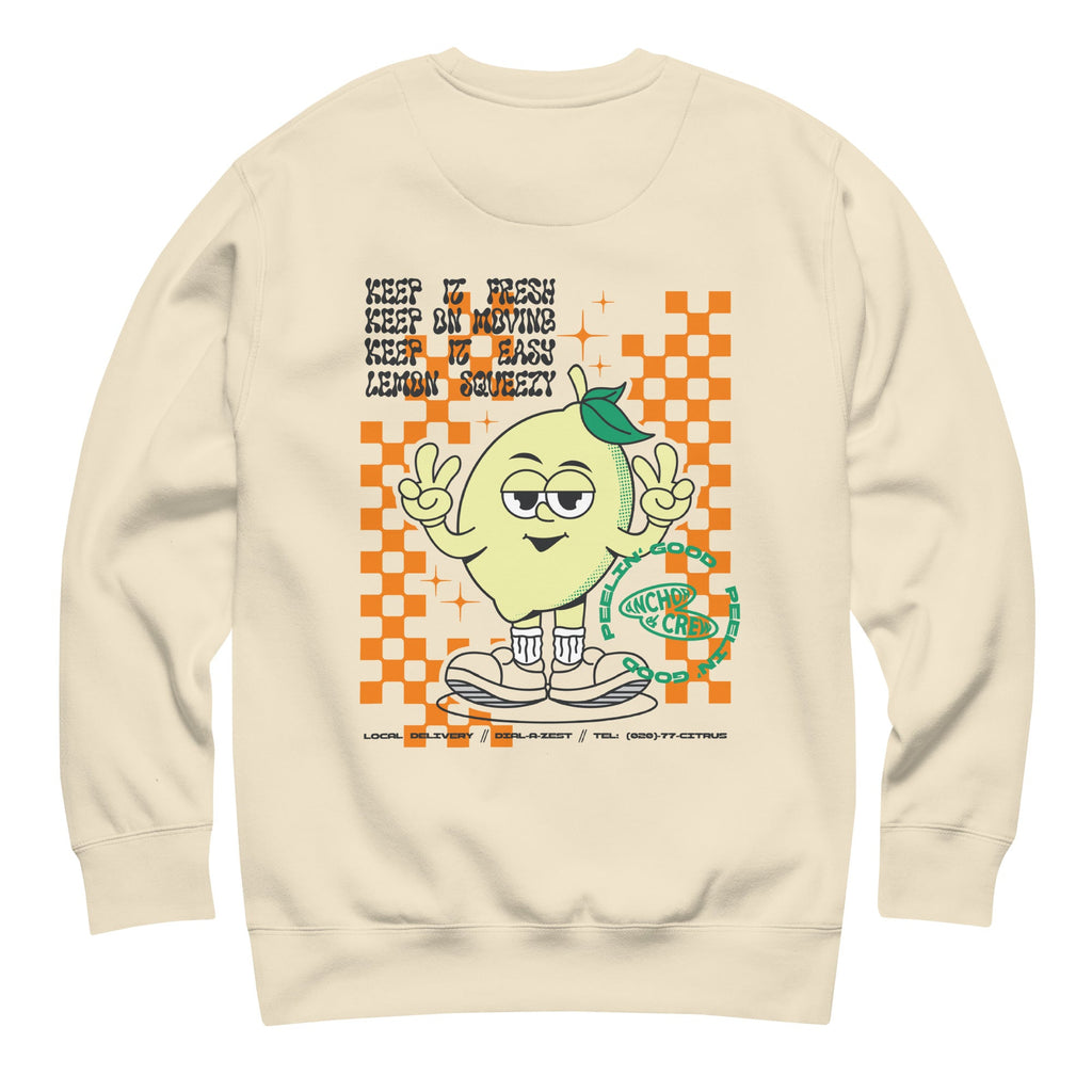 Sweat-shirt en coton biologique Lemon Fresh Dial-A-Local