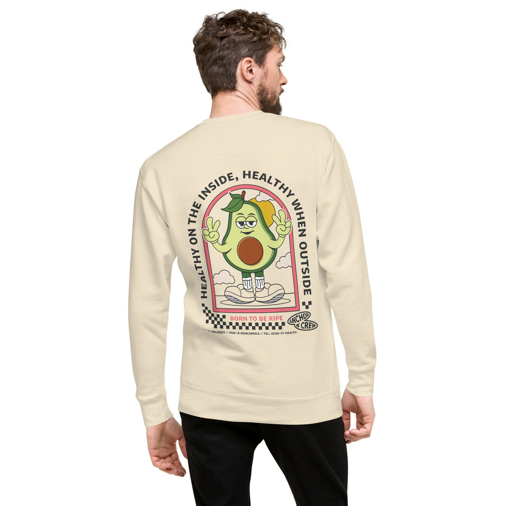Sweatshirt en coton biologique local Ripe Avocado Dial-A-Local