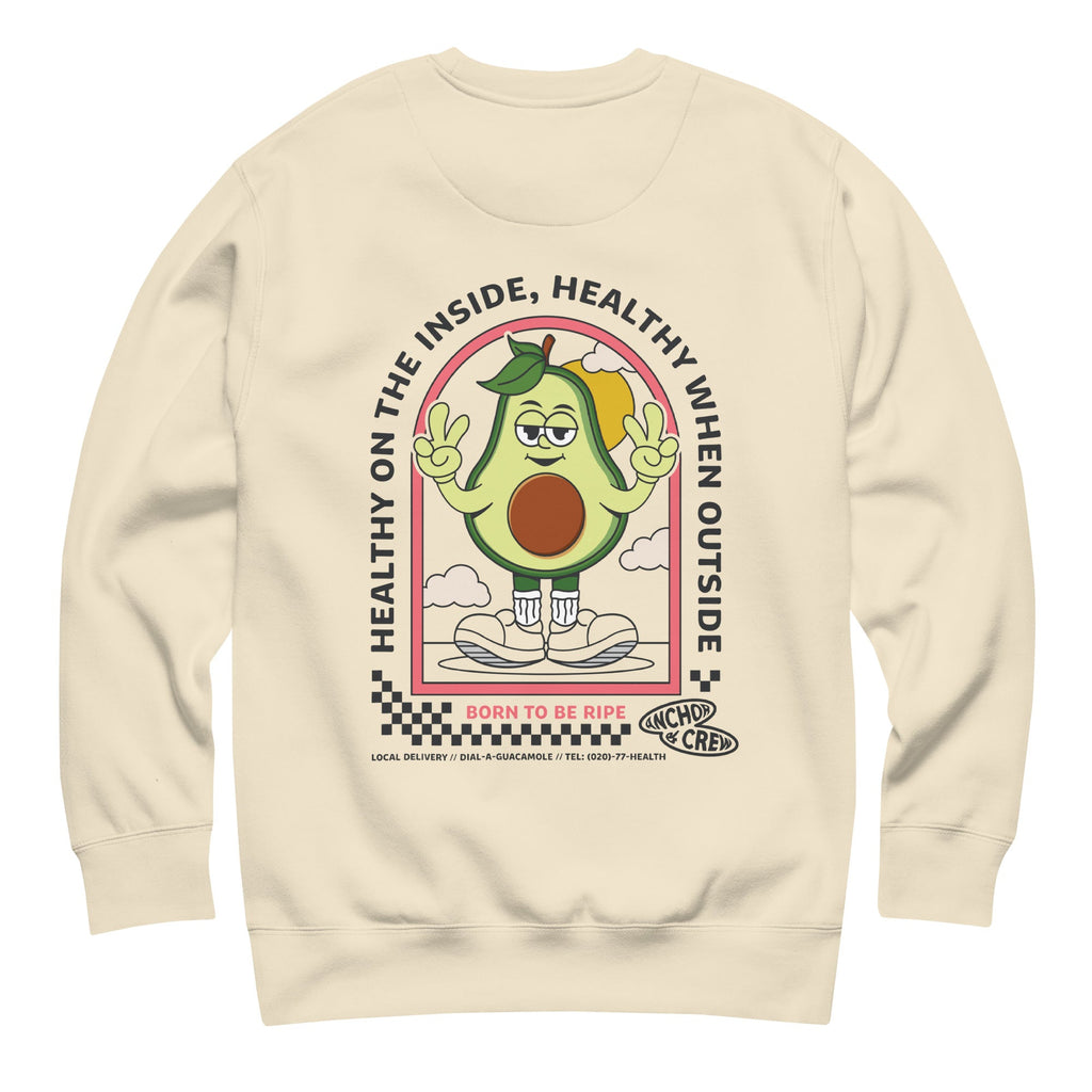 Sweatshirt en coton biologique local Ripe Avocado Dial-A-Local