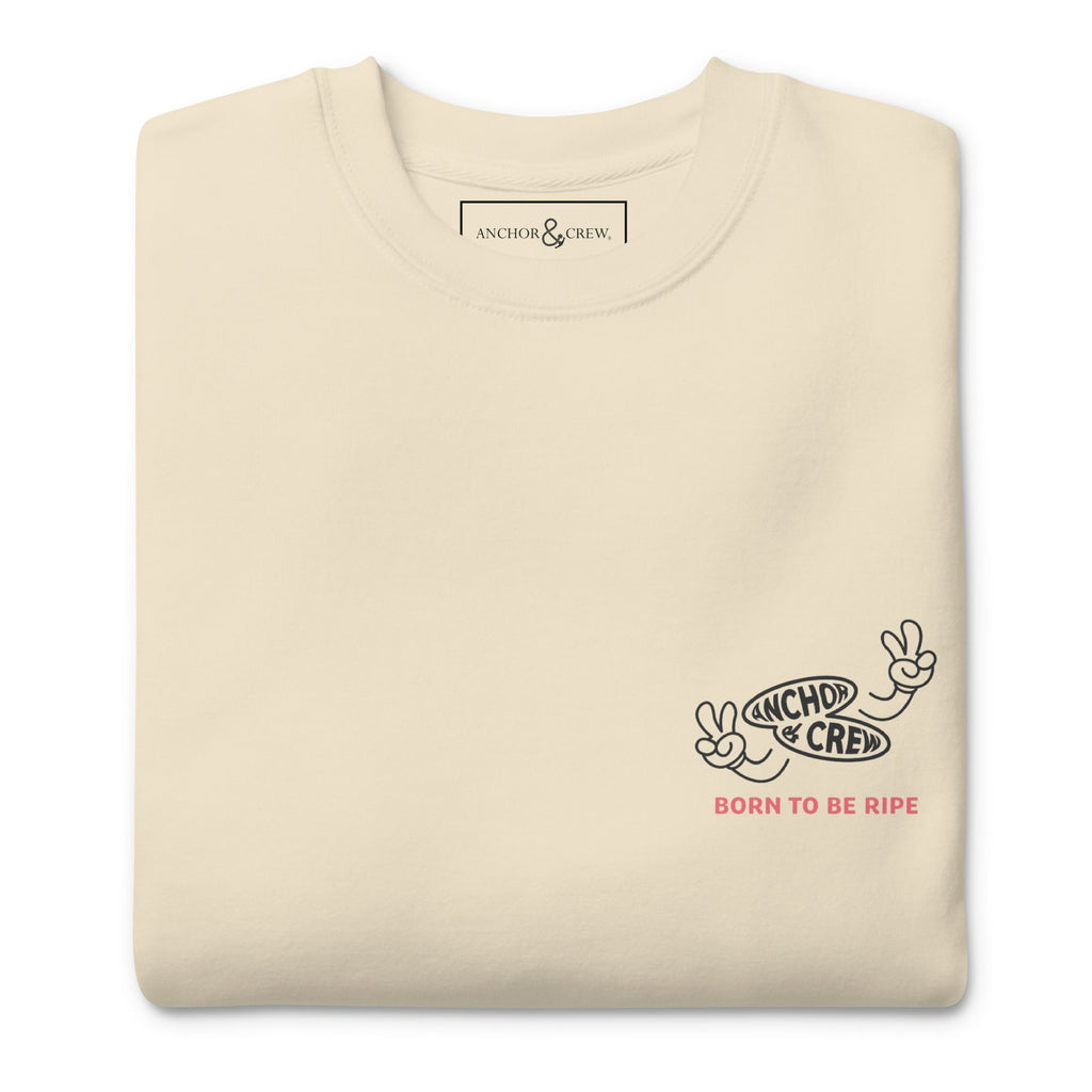 Sweatshirt en coton biologique local Ripe Avocado Dial-A-Local