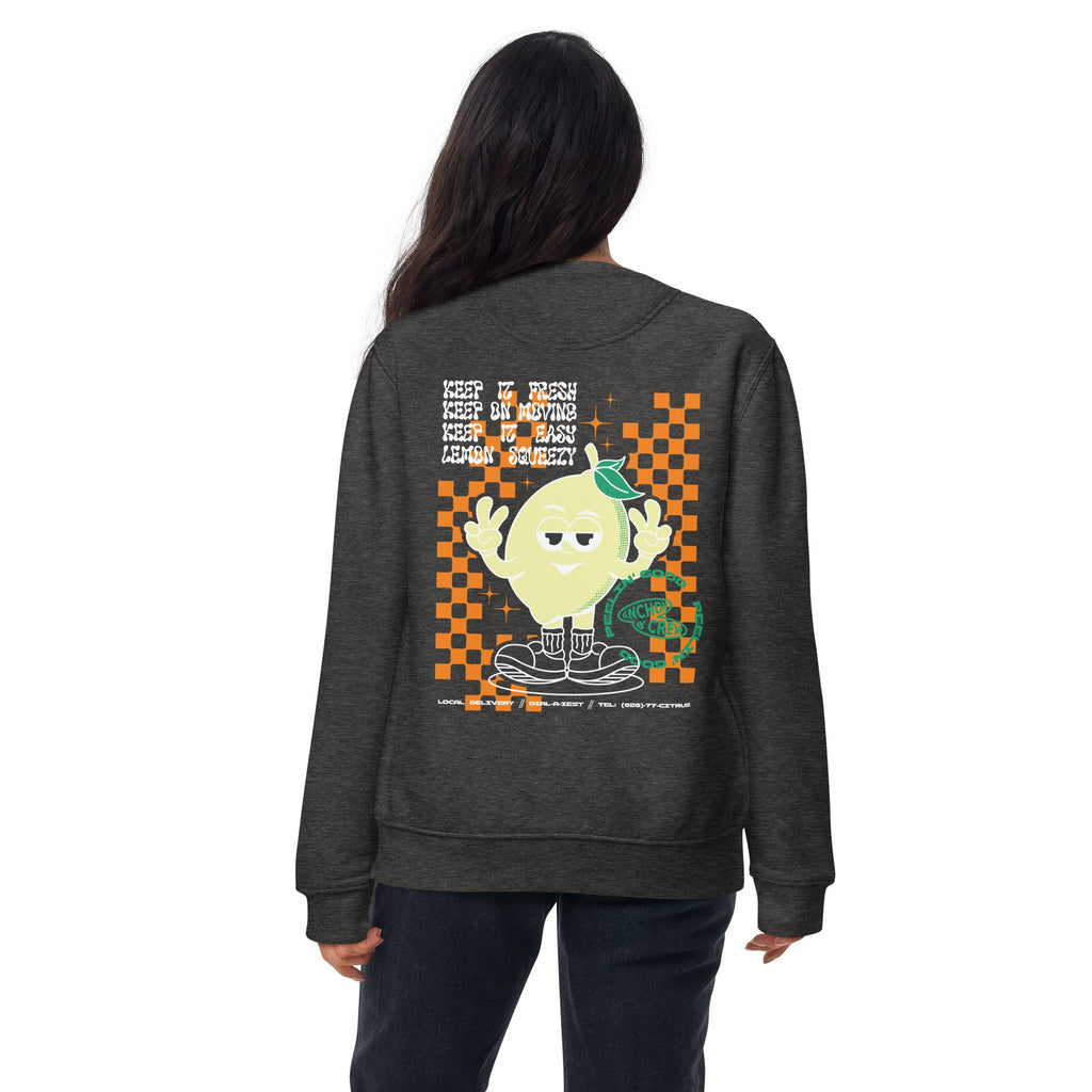Sweat-shirt en coton biologique Lemon Fresh Dial-A-Local