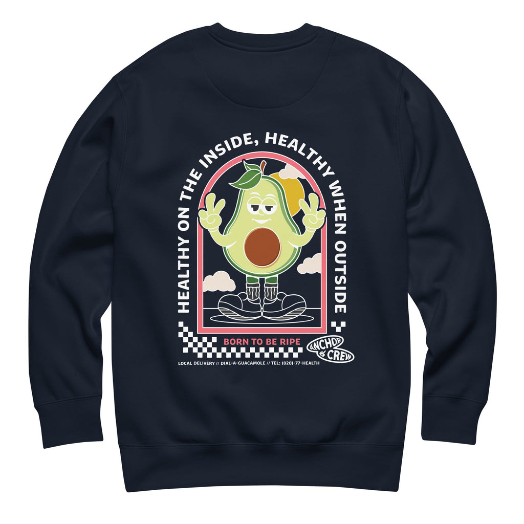 Sweatshirt en coton biologique local Ripe Avocado Dial-A-Local